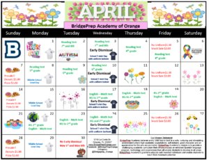 April Calendar!  